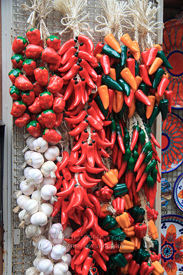 Colorful Chiles - Chilis and Garlic in Sicily